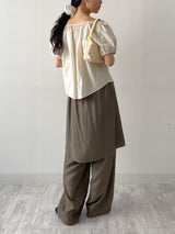 Nylon Two-Way Flare Blouse