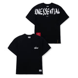 ノンエッセンシャル セミオーバーサイズTシャツ Black/ White