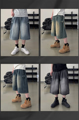 Dera Side Snap Bermuda Denim Pants
