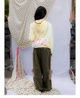 UnsocialNightXオリガエルコラボプリントパッチワークかわいい痛バッグ