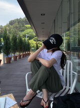 オターリネンストレートエラスティックウエストパンツ / 4 colors