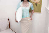 [香] Floral Lace Sleeveless & Bolero SET (Mint)