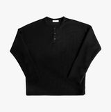 ベブロツイードヘンリーネック長袖Tシャツ