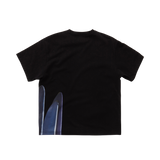 EEERRR side surfboard artwork T-Shirt (Black)