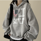 LOVE American flag hood [Fleece]