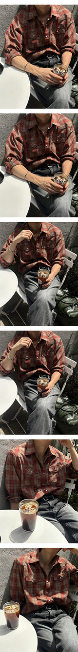 [S/S] Western check shirts(3color)