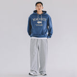 アーチロゴフードTシャツ　ブルー