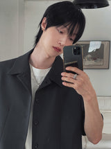 Chloe Stan 襟付きハーフクロップブレザー