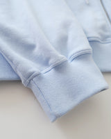 a spring hoodie jacket, baby blue