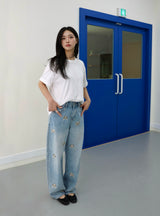 PUPPY EMBROIDERED CURVED DENIM code 26225