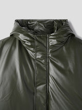 Touk glossy puffer hood padding
