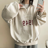 Onring Boxy Half Zip-Up sweatshirt