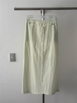 straight fit maxi skirt (cucumber green)