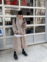 No.0637 pigment heavy hood & shorts SET (3color)