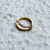 ゴールドチェーンアクセントリング