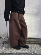 Vibrick Brown Balloon Wide Pants