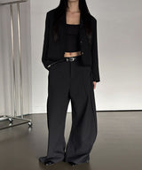 [Unisex] Side point flare slacks(2color)