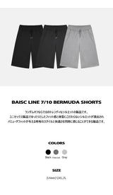 ベーシックライン7/10バミューダショーツ (3color)