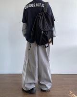 Five Lines Balloon Track Pants