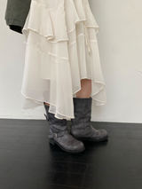 シフォンアンバランススカート