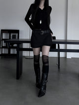 deep skirt pants
