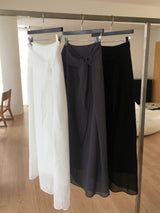 Masion tie maxi skirt