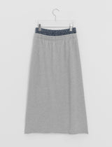 Wilke Cut Banding Long Skirt