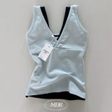 Raymon Basic V-Neck Wrap Sleeveless Top 4 Colors
