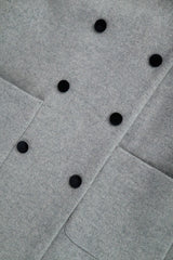 Herringbone double coat_gray