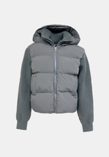 Rion Mixed Knit Puffer Jacket