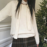 Sevil Round Knitwear muffler set