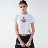 DISNEY ROSE CRUELLA CROP TOP_BLACK