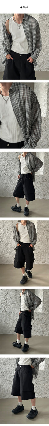 [S/S] Beach check overfit shirts (3color)