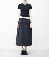 Kendall color block short-sleeved layered t-shirt
