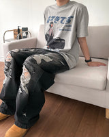 デストロイドブラッシュデニムパンツ