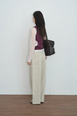Side Cutout Ribbed Sleeveless (Purple)