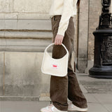Trimming Hobo Bag Ivory