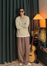 Pigment Henley Neck Long Sleeve 3COLOR