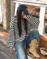 Fiction Stripe Hoodie