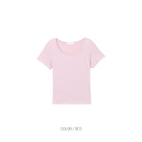 (W) Ju シルケットトップ (5color)