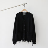 LIF OVER DAMAGE CARDIGAN