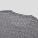 [HFORUS MADE]Forus Knitted pleats U - kneck long sleeves