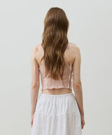 REVE CORSET SMOCKED TOP / PINK