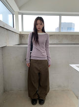 コピットボーダーニット長袖Tシャツ