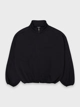PIPING TRACK JACKET - BLACK