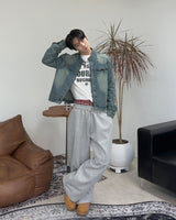 Piece Washed Crop Denim Jacket