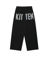 KITTEN WIDE SWEAT PANTS BLAKC(CV2GFFPA03A)
