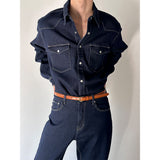 [S/S] Non pade western denim shirts