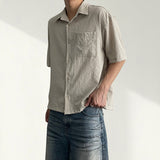 Rogen Pocket Wrinkle Short Sleeve Shirt 