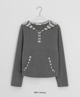 Lanno Stripe Color Matching Hoodie
